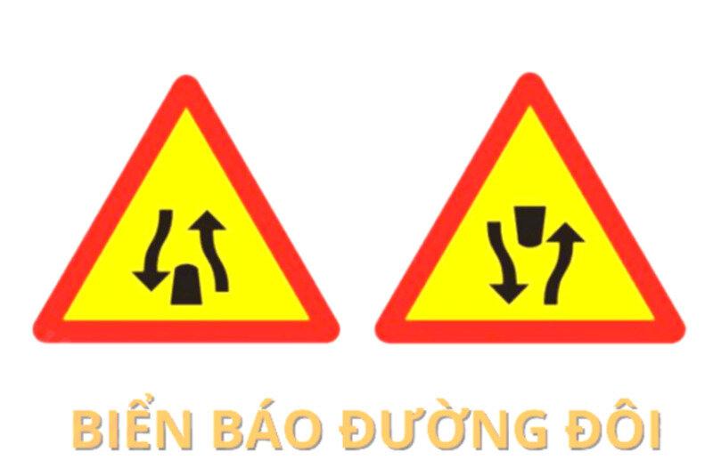 Phân chia làn đường rõ ràng với báo hiệu đường đôi