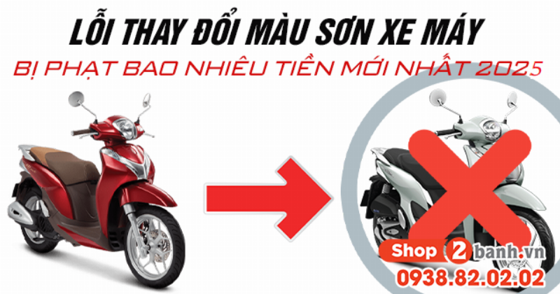 Thay đổi màu sơn xe máy