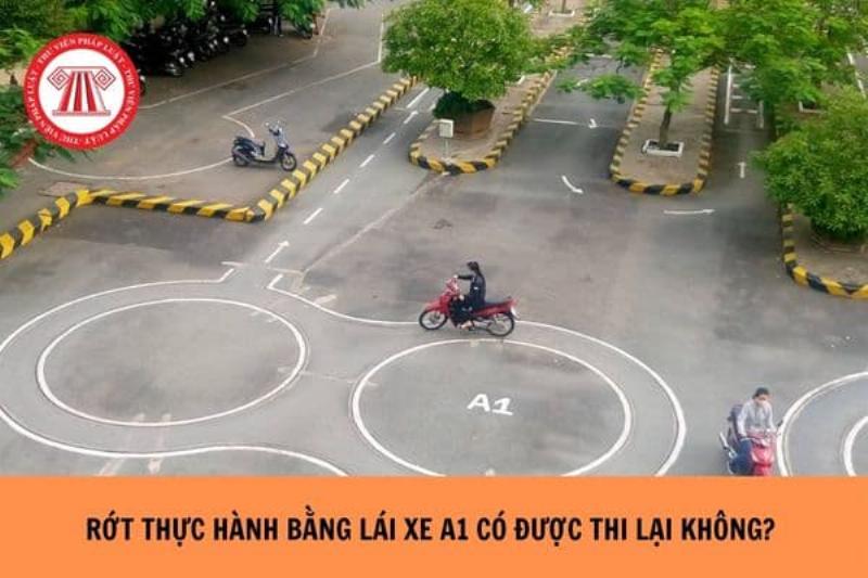 Thi lại thực hành bằng lái xe A1