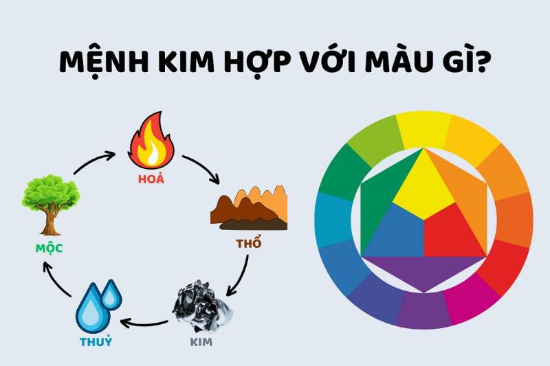 Ứng dụng màu sắc phong thủy cho người mệnh Kim trong lựa chọn nội thất hoặc đồ vật cá nhân