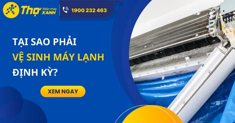 Vệ sinh máy lạnh định kỳ giữ máy bền