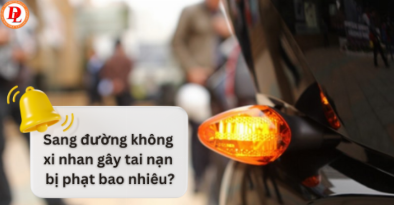 Xe máy không xi nhan gây tai nạn