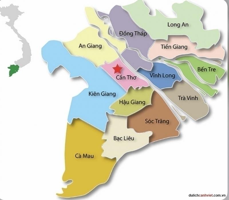 Bản đồ hành chính tỉnh Bạc Liêu, vị trí địa lý tỉnh 13 ở miền Tây sông nước