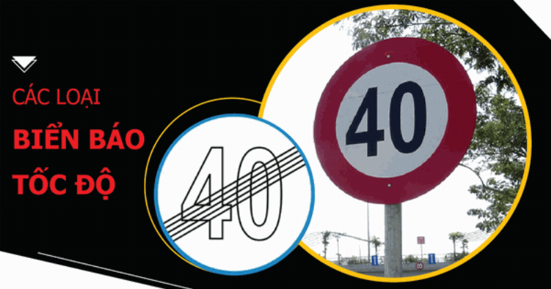 Hình ảnh biển báo giới hạn tốc độ giao thông phổ biến tại Việt Nam (ví dụ: 50km/h hoặc 60km/h)