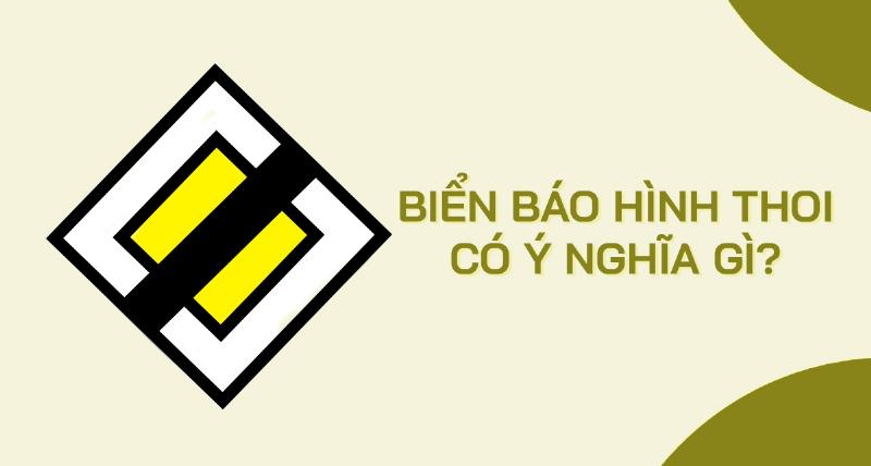 Biển báo I.401, hay biển đường ưu tiên hình thoi, nhận diện dễ dàng trên đường giao thông ở Việt Nam