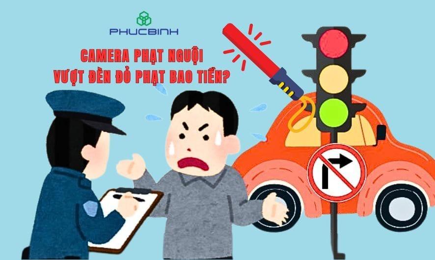 Hình ảnh minh họa camera phạt nguội lắp đặt tại cột đèn giao thông, ghi lại phương tiện vượt đèn đỏ