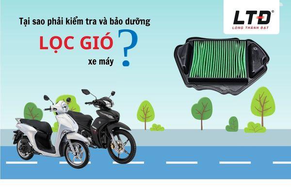 Các loại lọc gió xe máy phổ biến: lọc giấy, mút, độ.