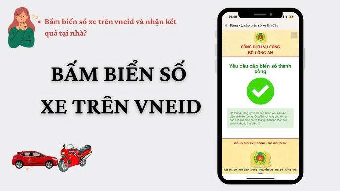 Cán bộ hướng dẫn đăng ký và bấm biển số xe tại phòng đăng ký xe