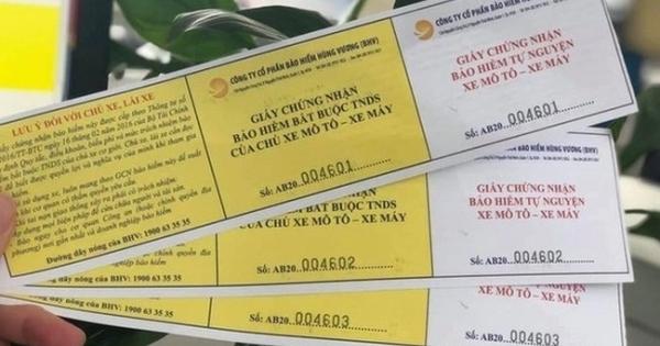 Hình ảnh minh họa giấy chứng nhận bảo hiểm xe máy bắt buộc có hiệu lực