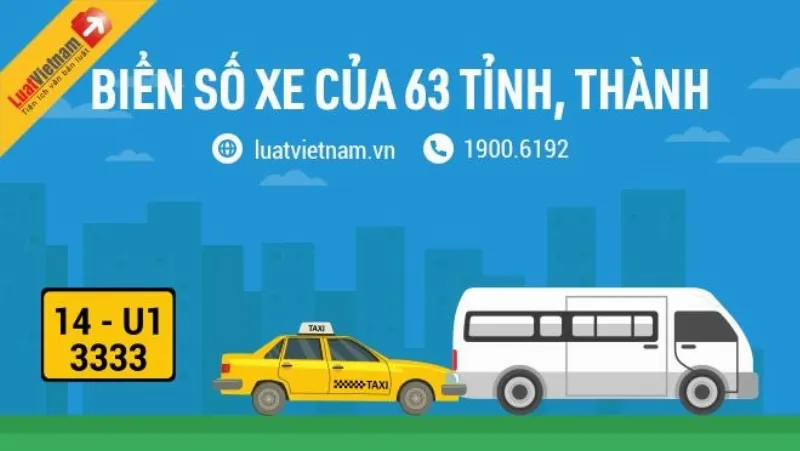 Bieu do hoac danh sach minh hoa he thong ma bien so xe cac tinh thanh tai Viet Nam