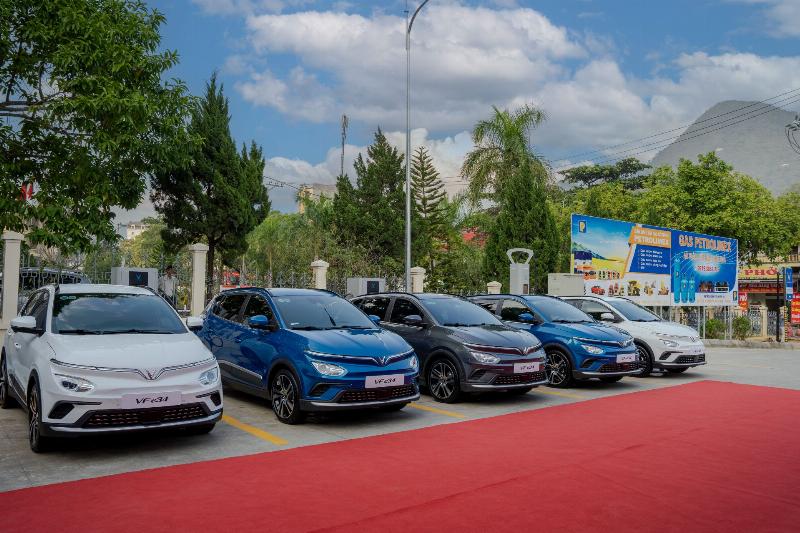 Bản đồ minh họa mật độ trạm sạc Vinfast trên khắp Việt Nam